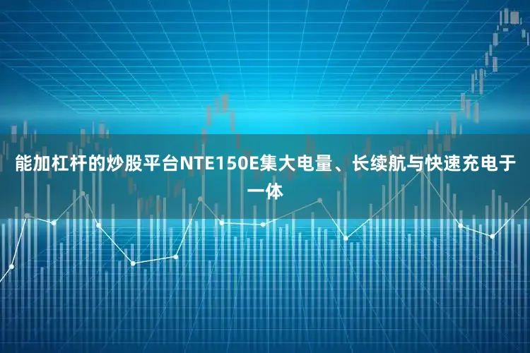 能加杠杆的炒股平台NTE150E集大电量、长续航与快速充电于一体